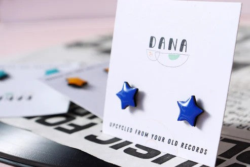 Dana - Star Studs Earrings in Royal Blue