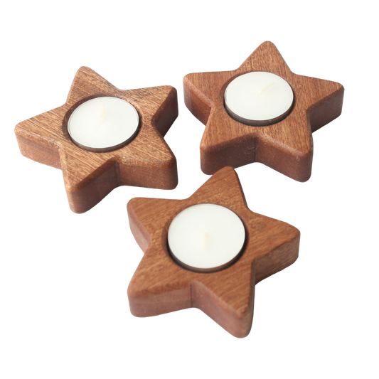 Set of 3 Tea-light Stars - Ck53Design