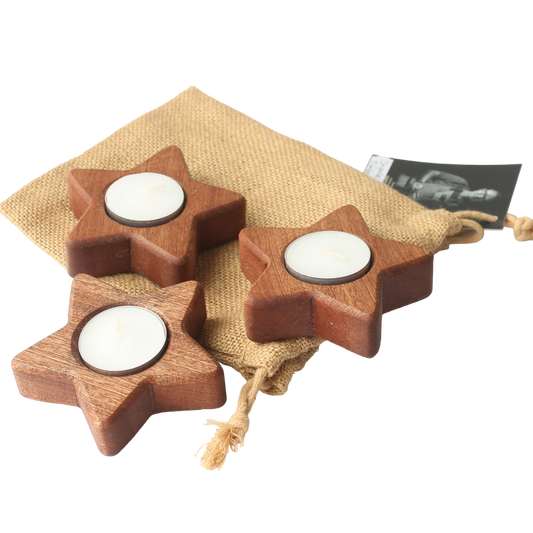 Set of 3 Tea-light Stars - Ck53Design