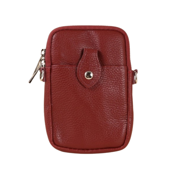 Maison Fanli - Leather Phone Pouch - Burgandy
