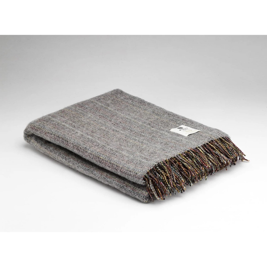 McNutt Heritage Tweed Throw - Grey